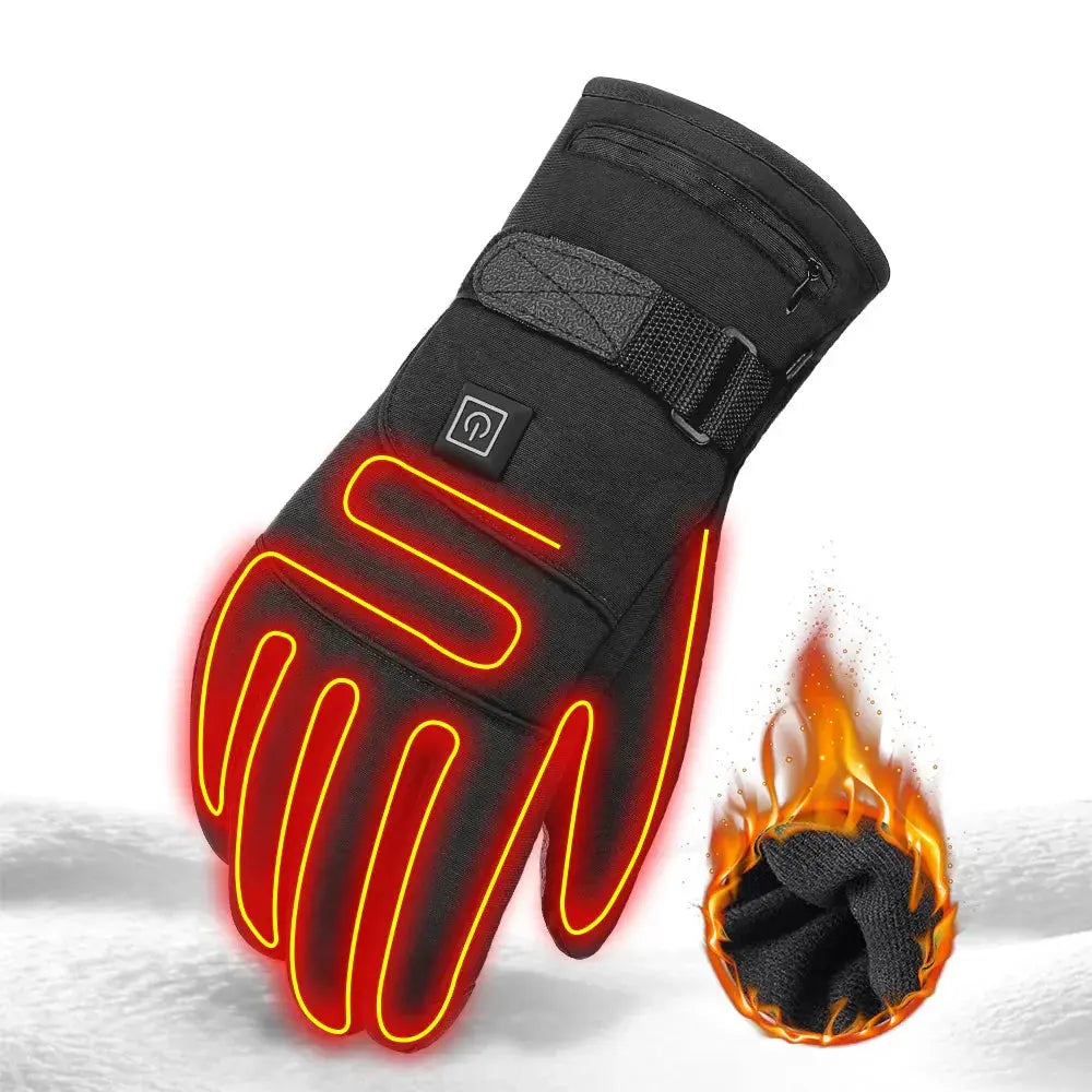 USB Heated Winter Gloves - Waterproof Thermal Gloves with Heating Pads for Skiing, Cycling, Motorcycle - Peak Store Co.
