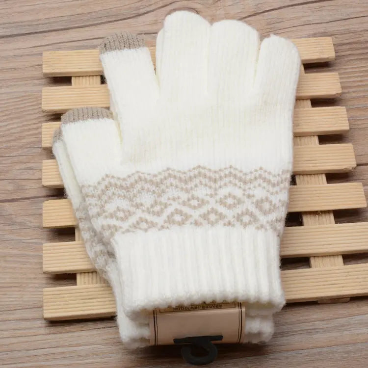 Couple knitted gloves touch screen gloves Peak Store Co.