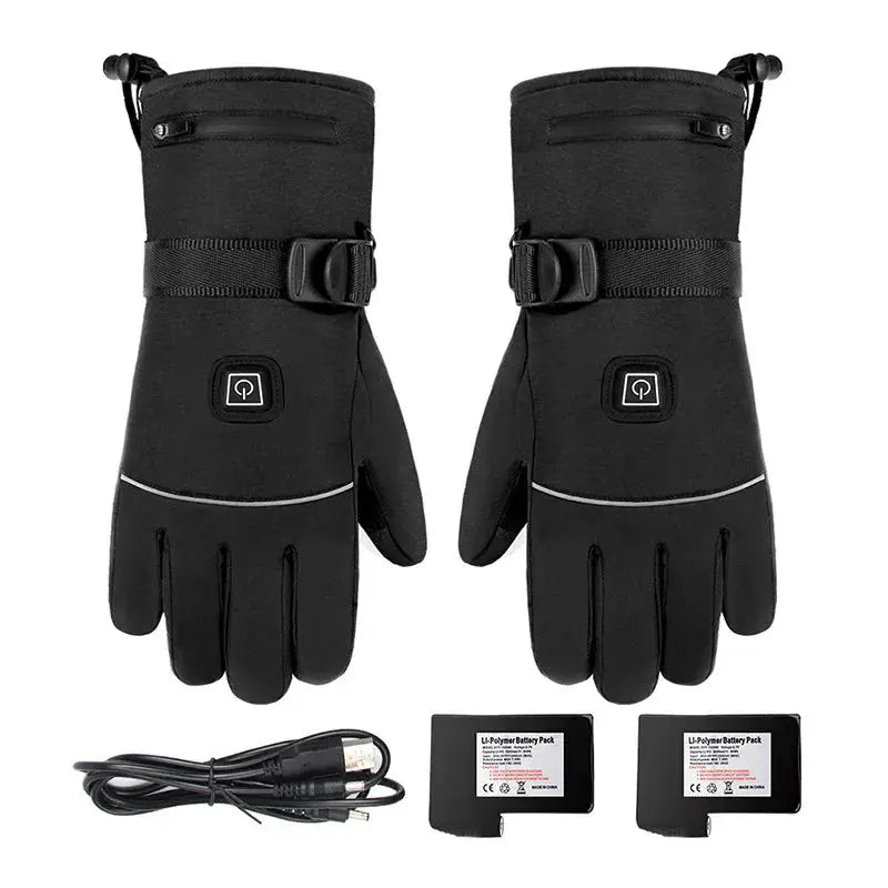 USB Heated Winter Gloves - Waterproof Thermal Gloves with Heating Pads for Skiing, Cycling, Motorcycle - Peak Store Co.