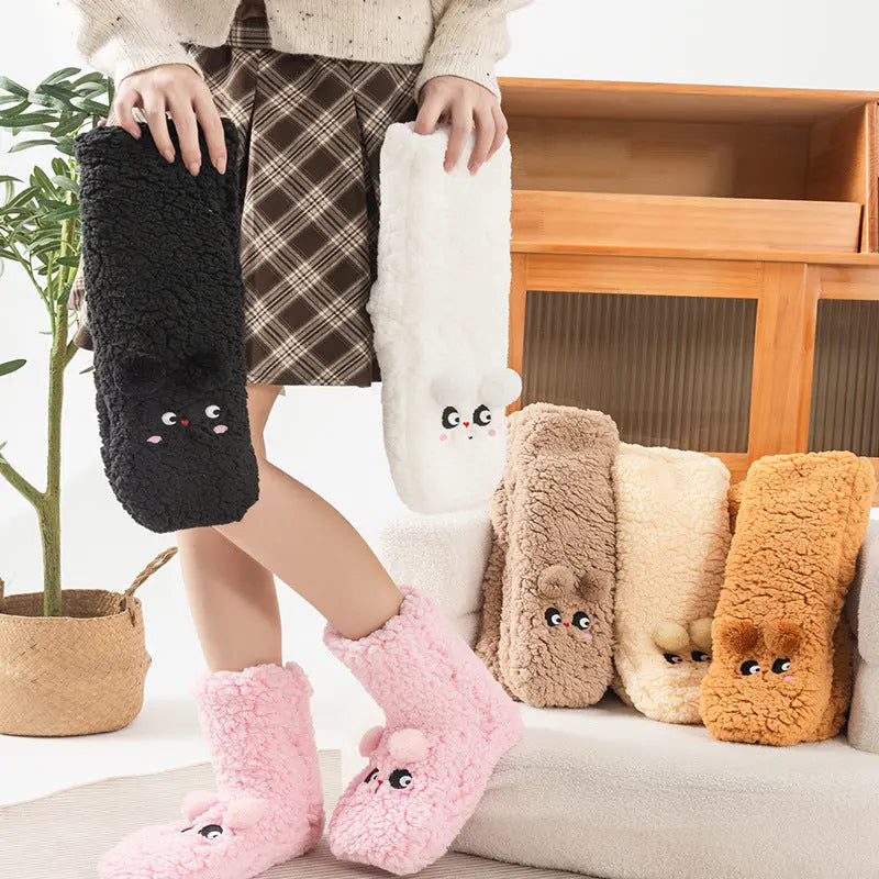Thickened Winter Fuzzy Socks - Women's Warm Home Slipper Socks (8 Colors) - Peak Store Co.