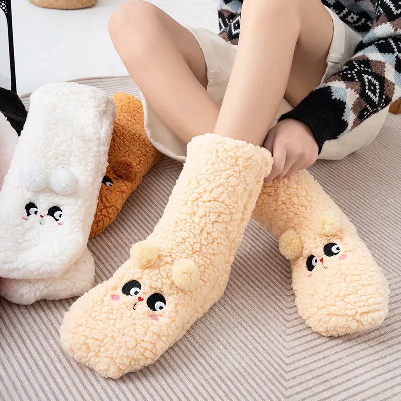 Thickened Winter Fuzzy Socks - Women's Warm Home Slipper Socks (8 Colors) - Peak Store Co.