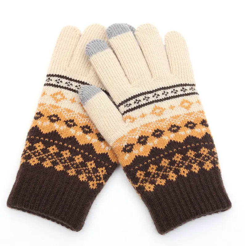 Couple knitted gloves touch screen gloves Peak Store Co.