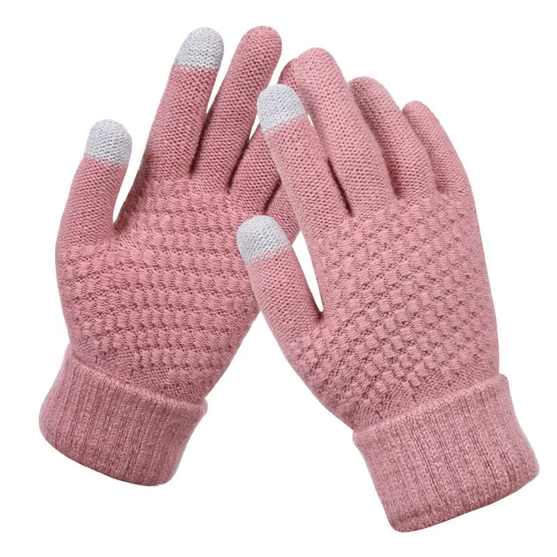 Couple knitted gloves touch screen gloves Peak Store Co.