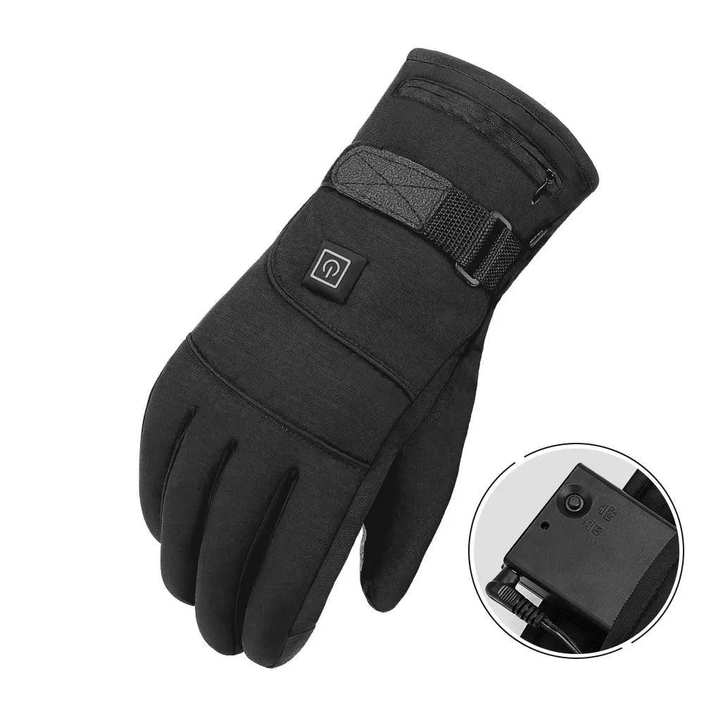 USB Heated Winter Gloves - Waterproof Thermal Gloves with Heating Pads for Skiing, Cycling, Motorcycle - Peak Store Co.