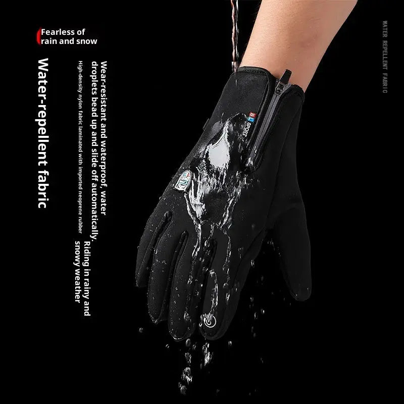 USB Heating Men's And Women's Winter Windproof Waterproof Cycling Gloves Peak Store Co.