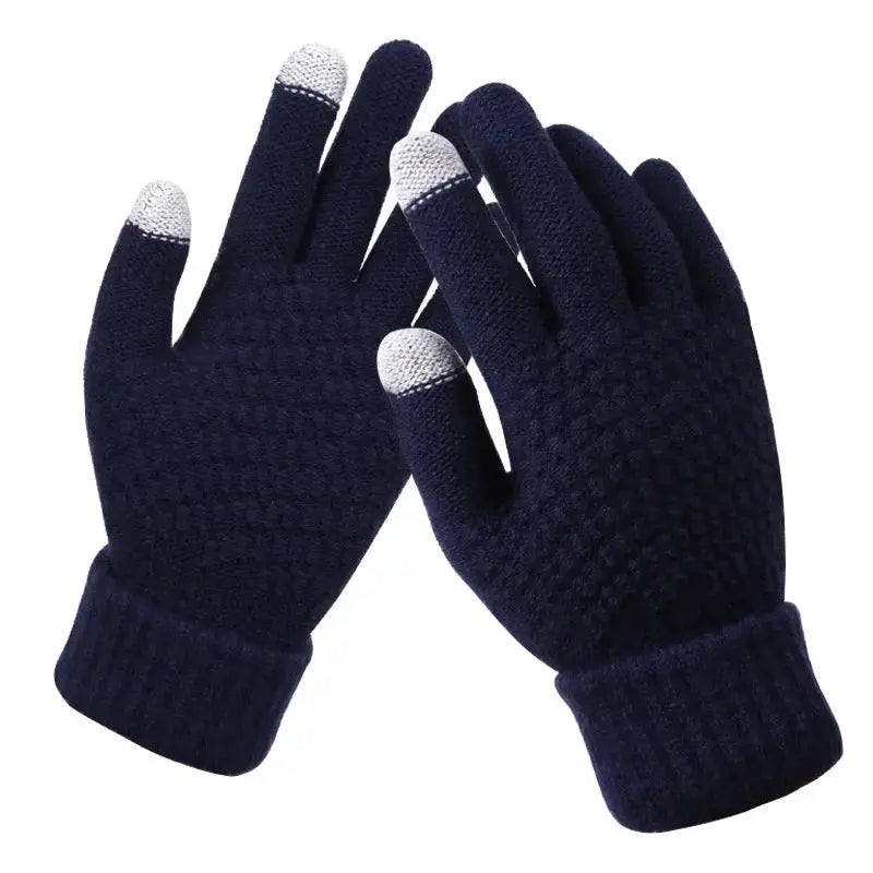 Couple knitted gloves touch screen gloves Peak Store Co.