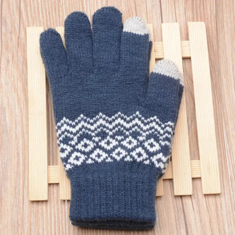Couple knitted gloves touch screen gloves Peak Store Co.