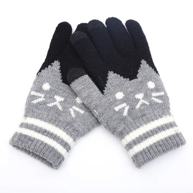 Couple knitted gloves touch screen gloves Peak Store Co.