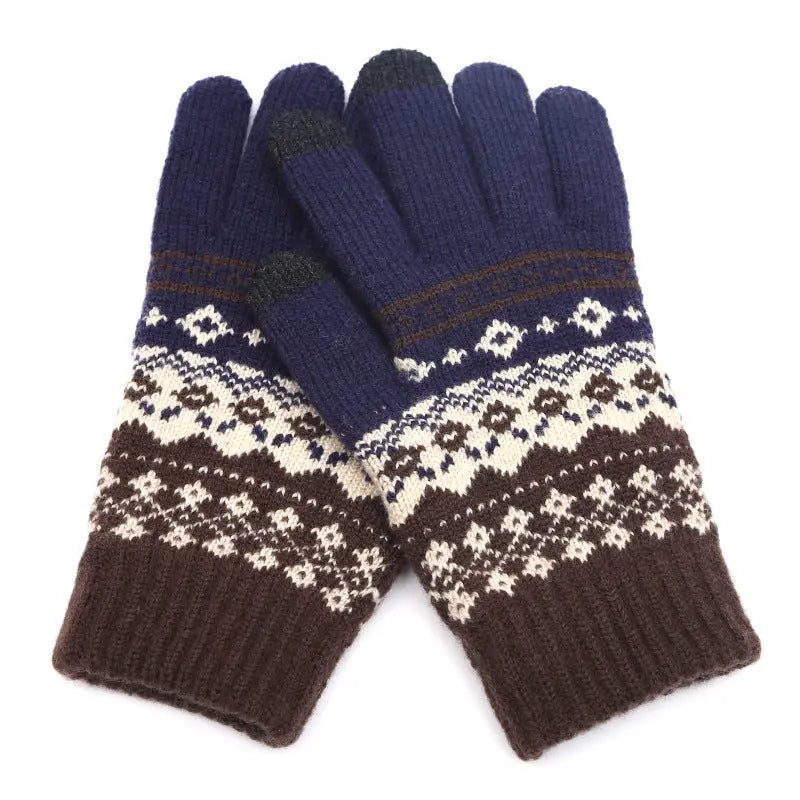 Couple knitted gloves touch screen gloves Peak Store Co.