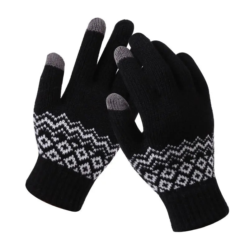 Couple knitted gloves touch screen gloves Peak Store Co.