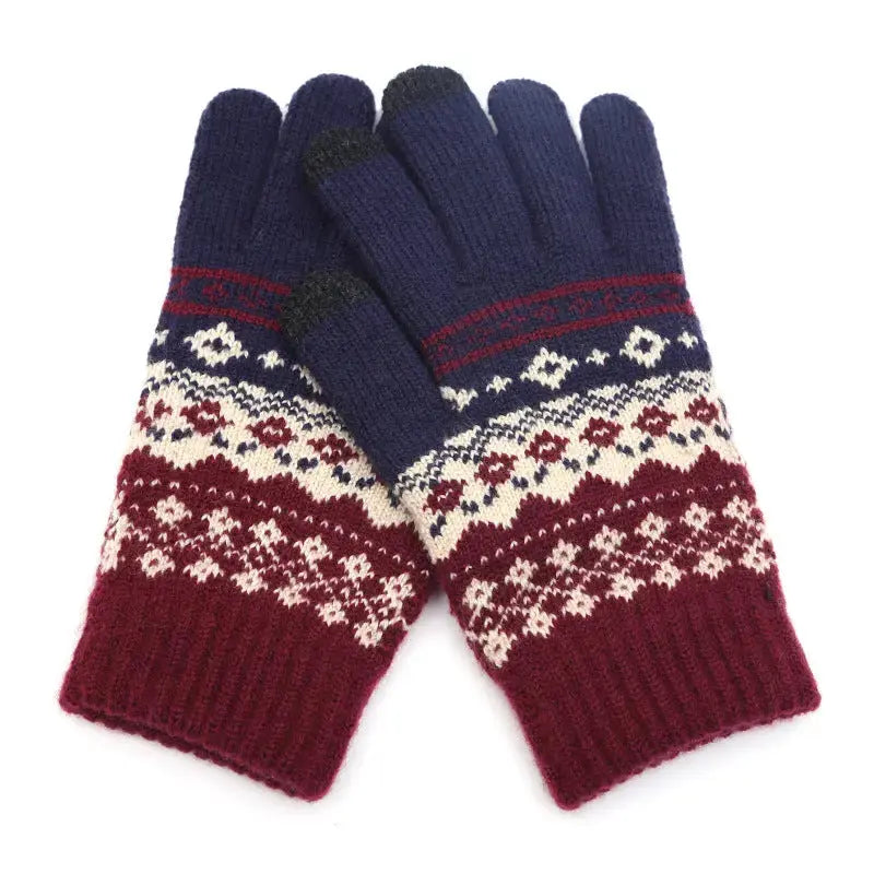 Couple knitted gloves touch screen gloves Peak Store Co.