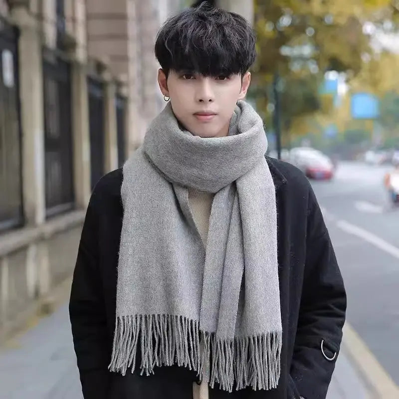 Men's Solid Neck Gaiter - Extra Thick Cold Weather Protection - Peak Store Co.