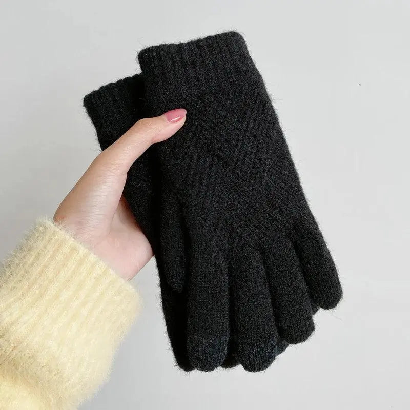 Premium Cashmere Touchscreen Gloves - Double-Layer Thermal Winter Gloves (Unisex) - Peak Store Co.