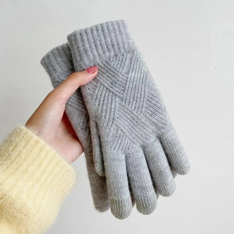 Premium Cashmere Touchscreen Gloves - Double-Layer Thermal Winter Gloves (Unisex) - Peak Store Co.