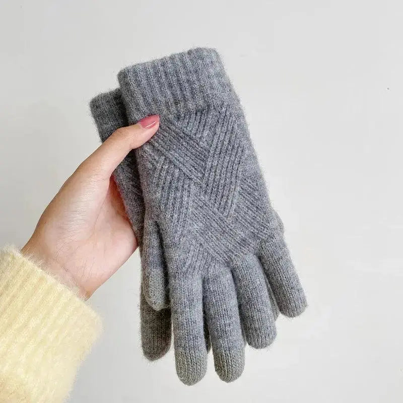 Premium Cashmere Touchscreen Gloves - Double-Layer Thermal Winter Gloves (Unisex) - Peak Store Co.