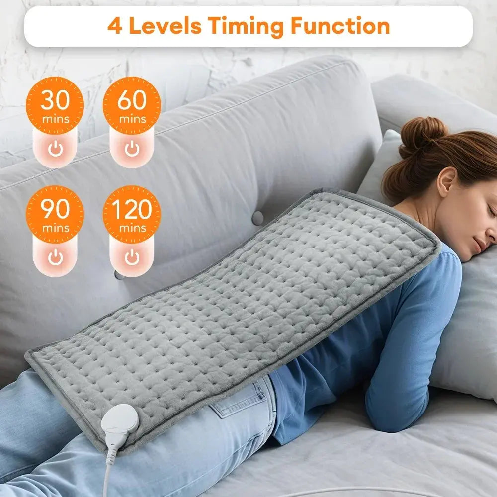 30*60cm Electric Heating Pads for Back Neck Shoulder Home Office Washable Winter Warm Blanket 4 Timer 9 Temperature Control Peak Store Co.