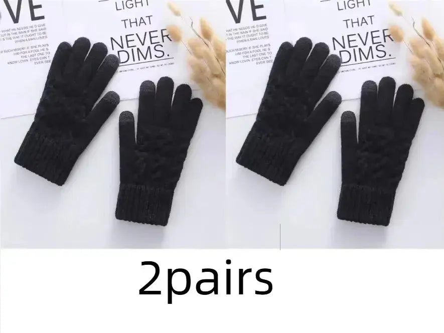 Unisex Touchscreen Winter Gloves - Fleece Lined Full Finger for Cycling & Driving - Peak Store Co.