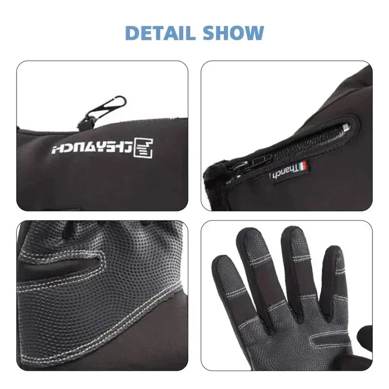 Waterproof Thermal Touchscreen Gloves - Winter Sports Gloves for Running, Skiing & Hiking - Peak Store Co.