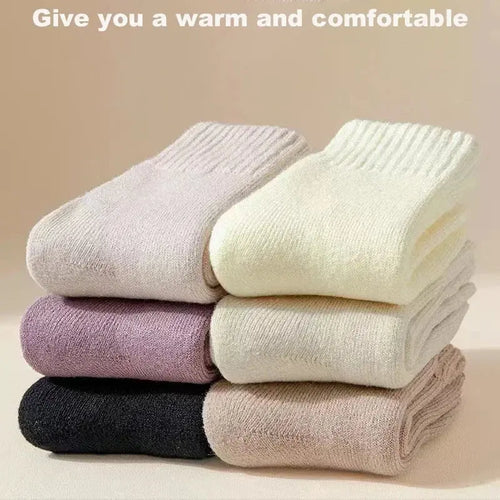 3-Pack Women's Wool Winter Socks - Thick Plush Postpartum & Sleep Snow Socks - Peak Store Co.