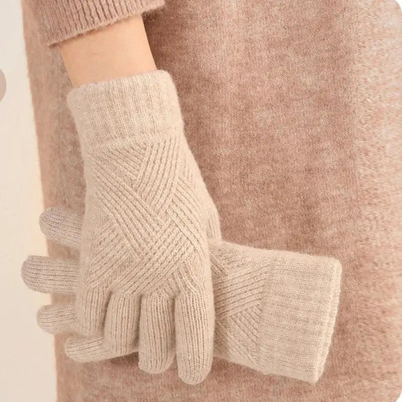 Premium Cashmere Touchscreen Gloves - Double-Layer Thermal Winter Gloves (Unisex) - Peak Store Co.
