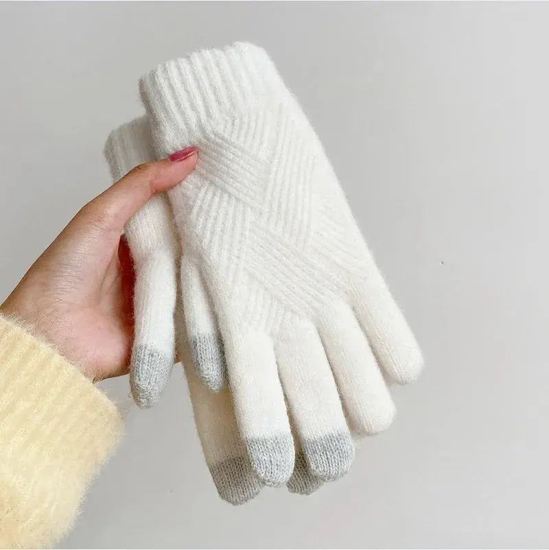 Premium Cashmere Touchscreen Gloves - Double-Layer Thermal Winter Gloves (Unisex) - Peak Store Co.
