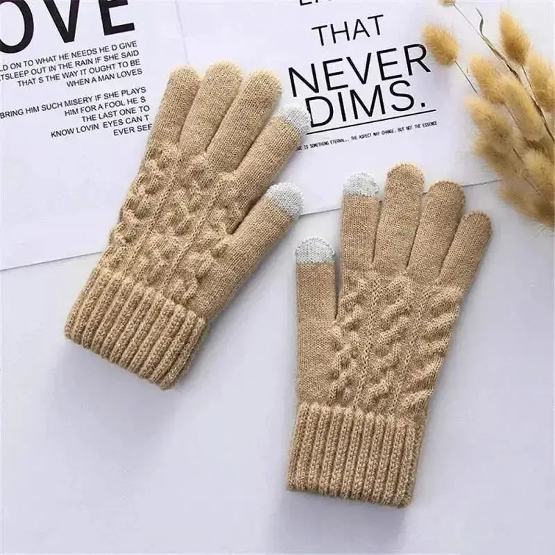 Unisex Touchscreen Winter Gloves - Fleece Lined Full Finger for Cycling & Driving - Peak Store Co.