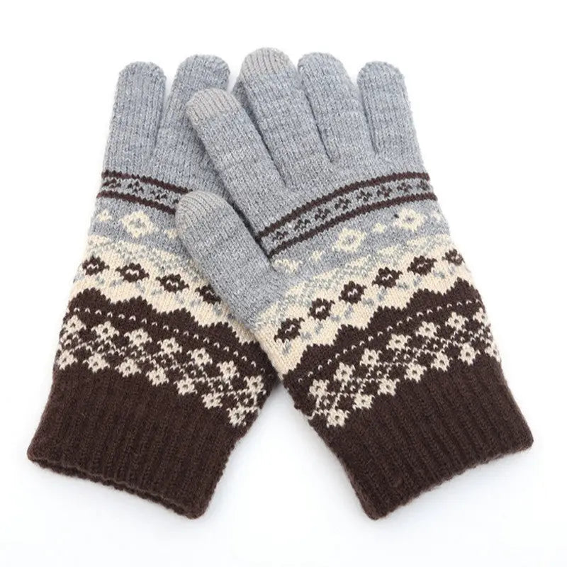 Couple knitted gloves touch screen gloves Peak Store Co.