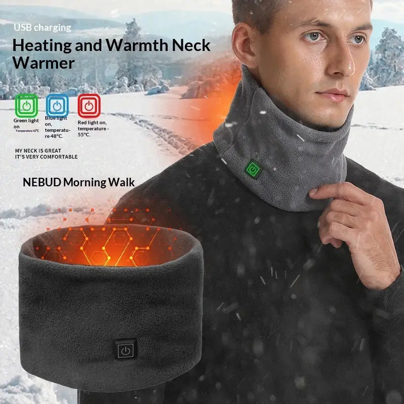 Three Speed Fleece USB Powered Heated Neck Gaiter - Peak Store Co.